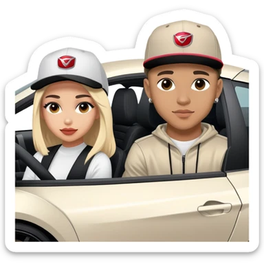 josh king jetset madrid with SnapBack and instagram model girlfriend Tefi in Nissan GTR  sticker