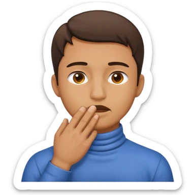 Man with Hand fully around throat sticker