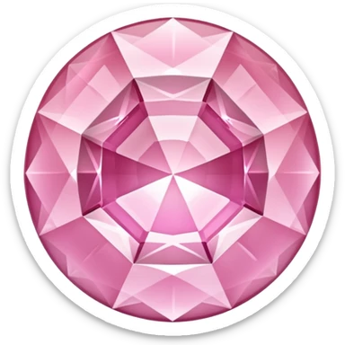pale pink gem sticker