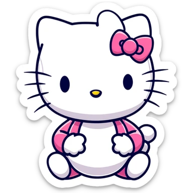 hello kitty character sticker