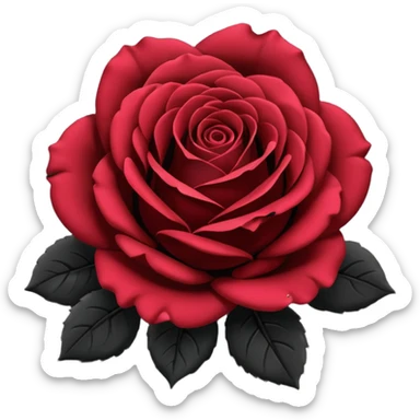 I need black rose emoji sticker