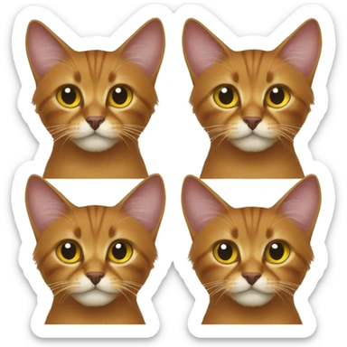 A somali cat sticker