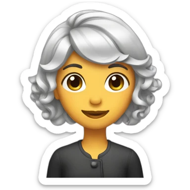 Hairdresser styling sticker