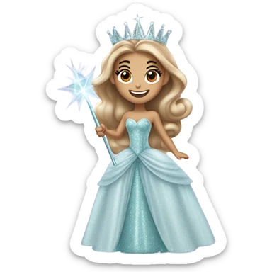 Ariana Grande in wicked as Glinda sticker