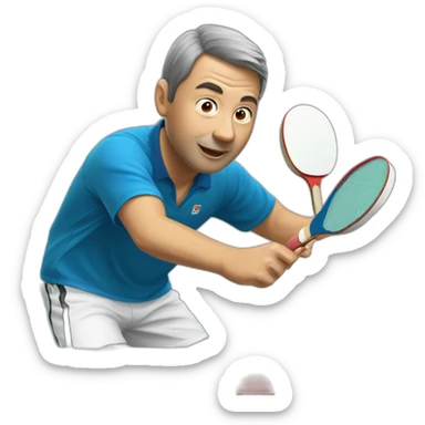Simon gausi tablé de ping pong sticker
