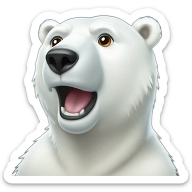 polar bear sticker