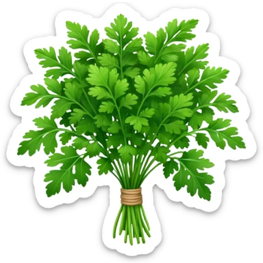 cilantro herb bouquet sticker