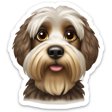 Yorkshire dog Edith christmas jersey sticker