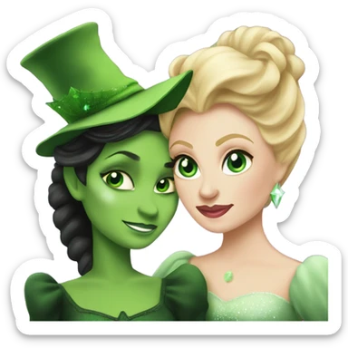 Elphaba and Glinda  sticker