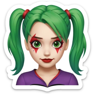 harley quinn and joker sticker