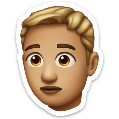 side eye pursed lips emoji sticker