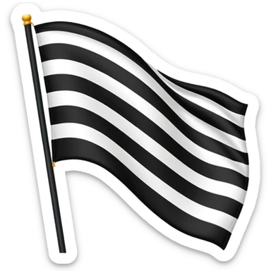 Un drapeau comme la France mais les couleurs sont noires blancs noirs sticker
