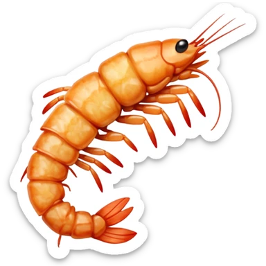 Deep fried shrimp  sticker