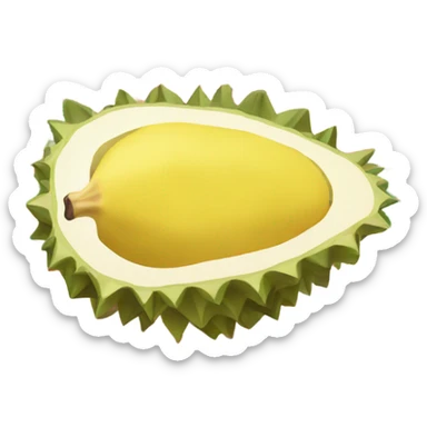 Durian on picnic blanket sticker