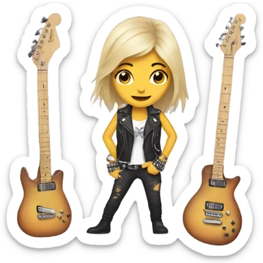 Rock chick sticker