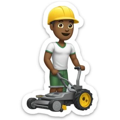 Tondeuse à gazon sticker