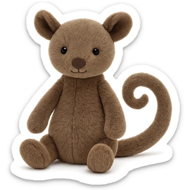 jellycat stuffed plush australian ringtail possum sticker