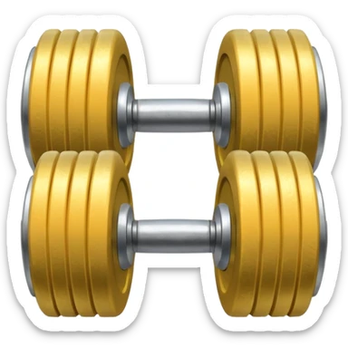 singular dumbbell sticker