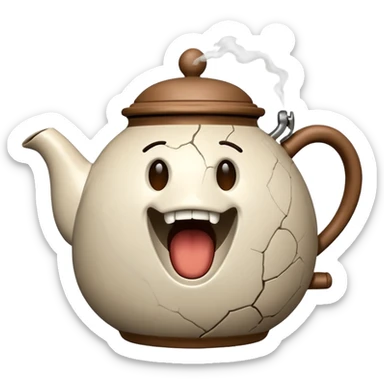 Screaming Teapot sticker