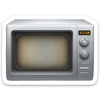 microwave person sticker
