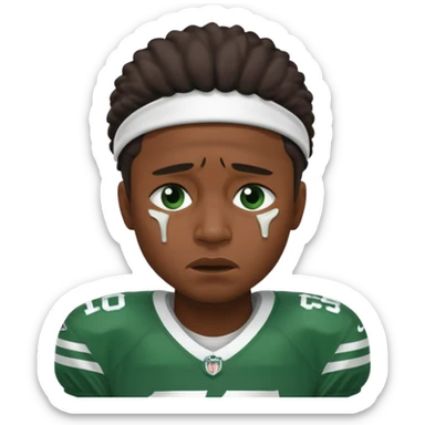 New York Jets being cry babies with tears  sticker