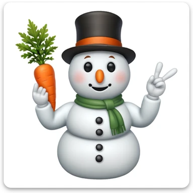 snowman scientist flipping me off sticker