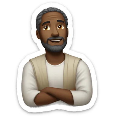 man with god sticker