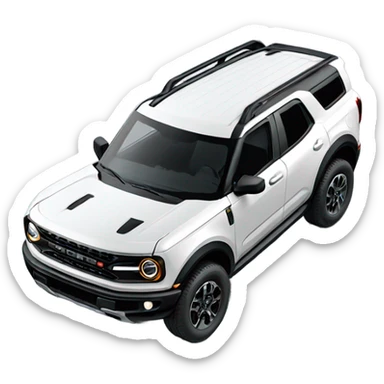 Ford bronco sport white sticker