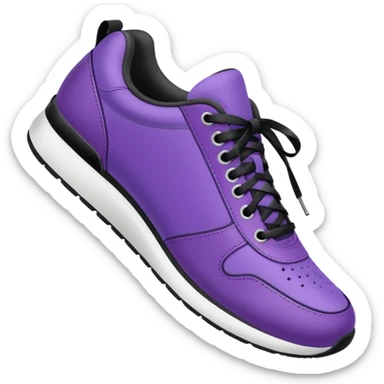 purple sneakers aerobic sticker