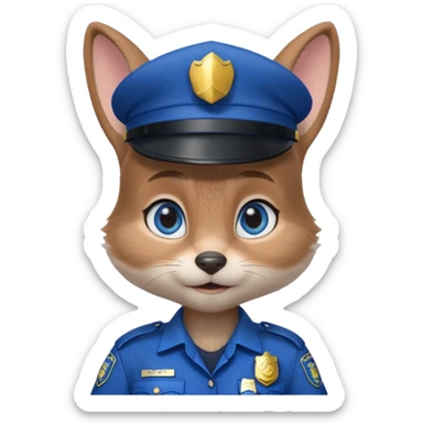 Judy Hopps from the Zootopia Disney movie sticker