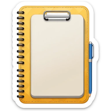 patterned notebook sticker