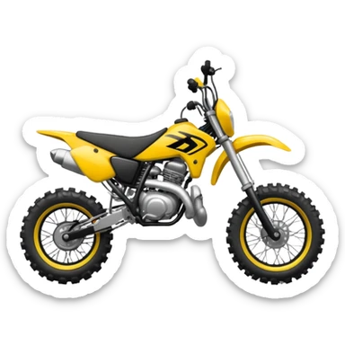 dirt bike emoji sticker