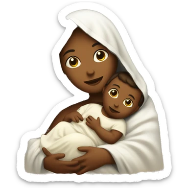 holy Mary with baby Jesus sticker