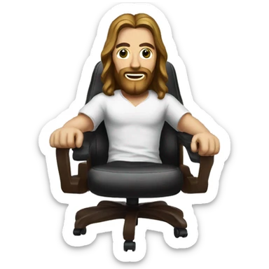 christ on a RAZER Gaming chair sticker