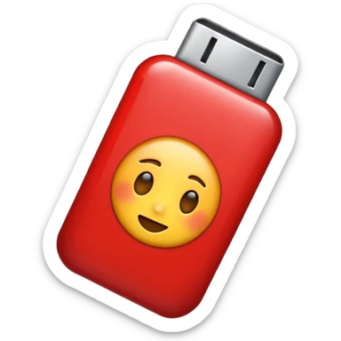 I want a emoji of low battery with red color sticker