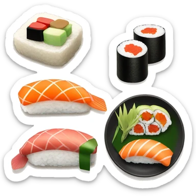 Sushi dinner sticker