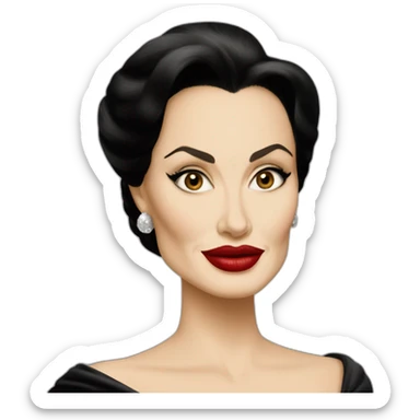 Angelina Jolie as Maria Callas sticker