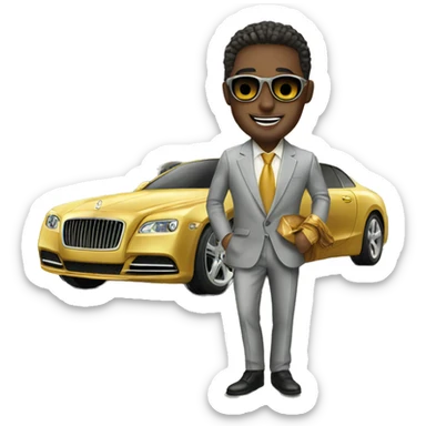 Luxury Lifestyle millionaire money rich  sticker