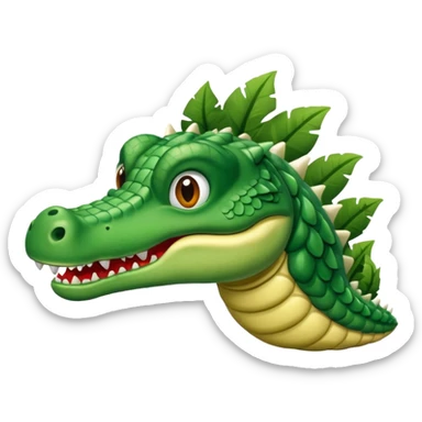 Hazme un avión con cabeza de cocodrilo sticker