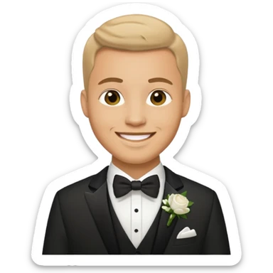 groom wedding attire emoji only sticker