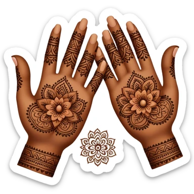 Henna hands  sticker