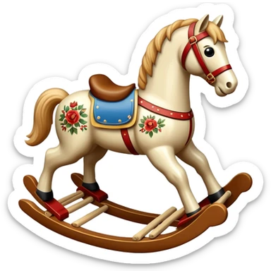 A rocking horse toy sticker