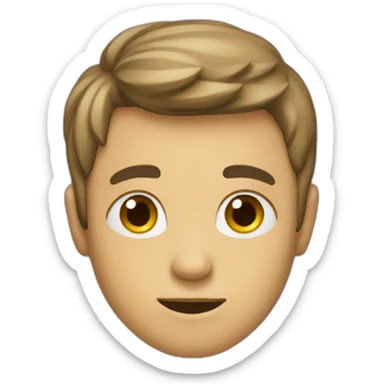 A boy who doesn’t care what another person says sticker