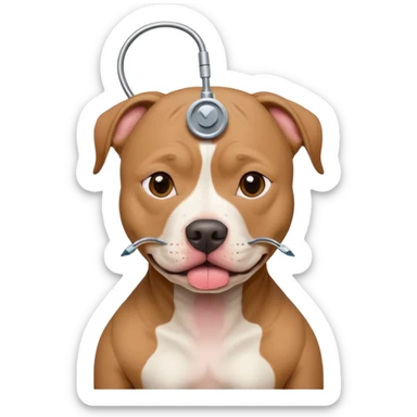 Lobotomy procedure on a pibble sticker