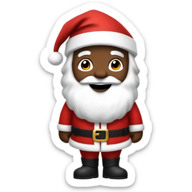 black santa clause  sticker