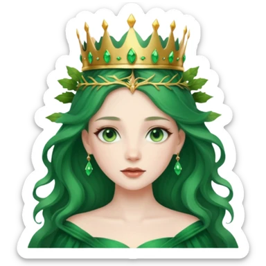 forest queen sticker