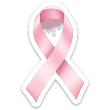 pastel pink ribbon sticker