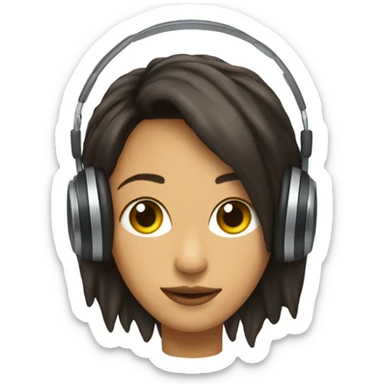 Una chica escuchando caifanes  sticker