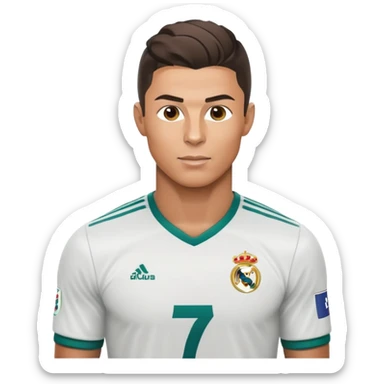 cristiano ronaldo football player sticker