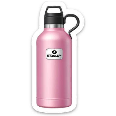 pink stanley water bottle sticker